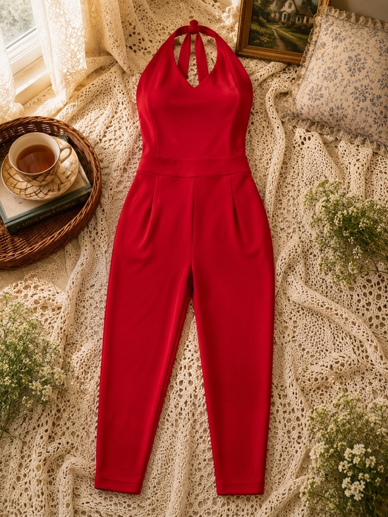 torrid Pants - Torrid x Marilyn Monroe Red Halter Jumpsuit NWT Size 3 (22/24)